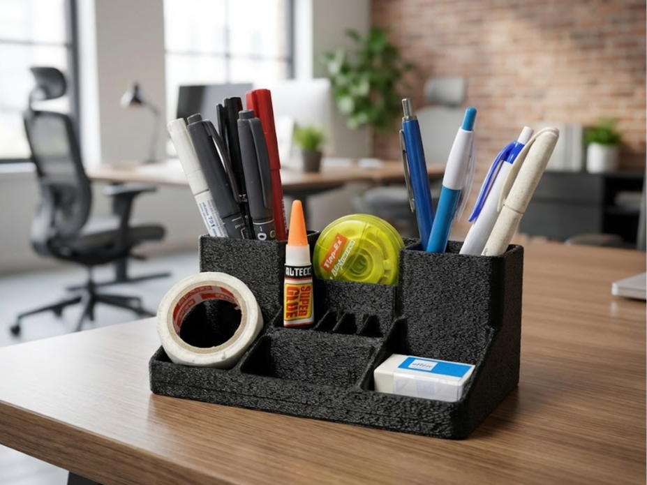 Modern Desk Organizer | Fuzzy Skin Edition