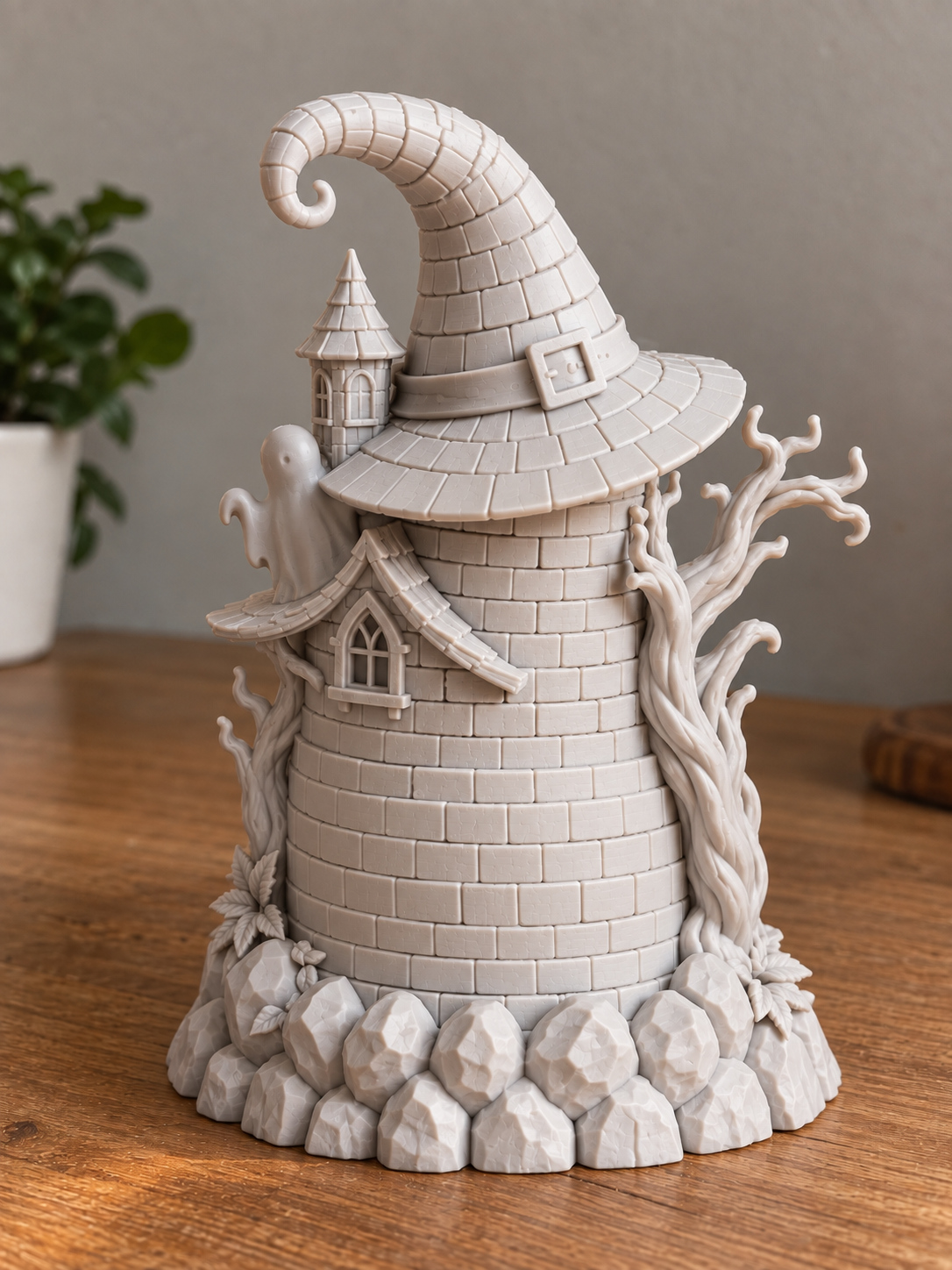 Witch’s Haunted House LED Tealight Holder - 1