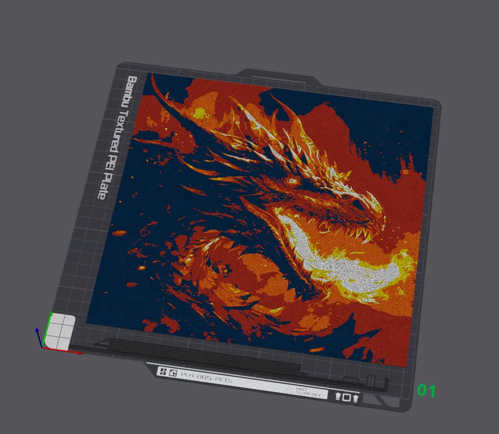 Fire Breathing Dragon - Hueforge - Free 3D Print Model - MakerWorld