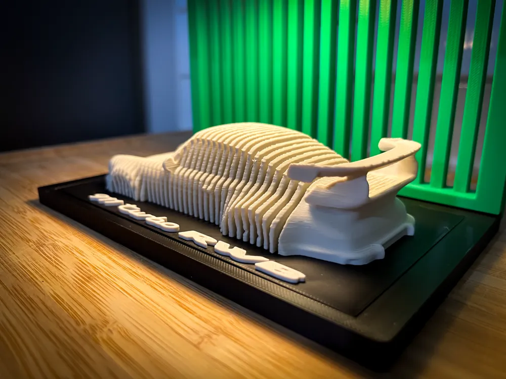 Porsche 911 Turbo RWB Hoonigan - Layered Car Art - Free 3D Print Model ...