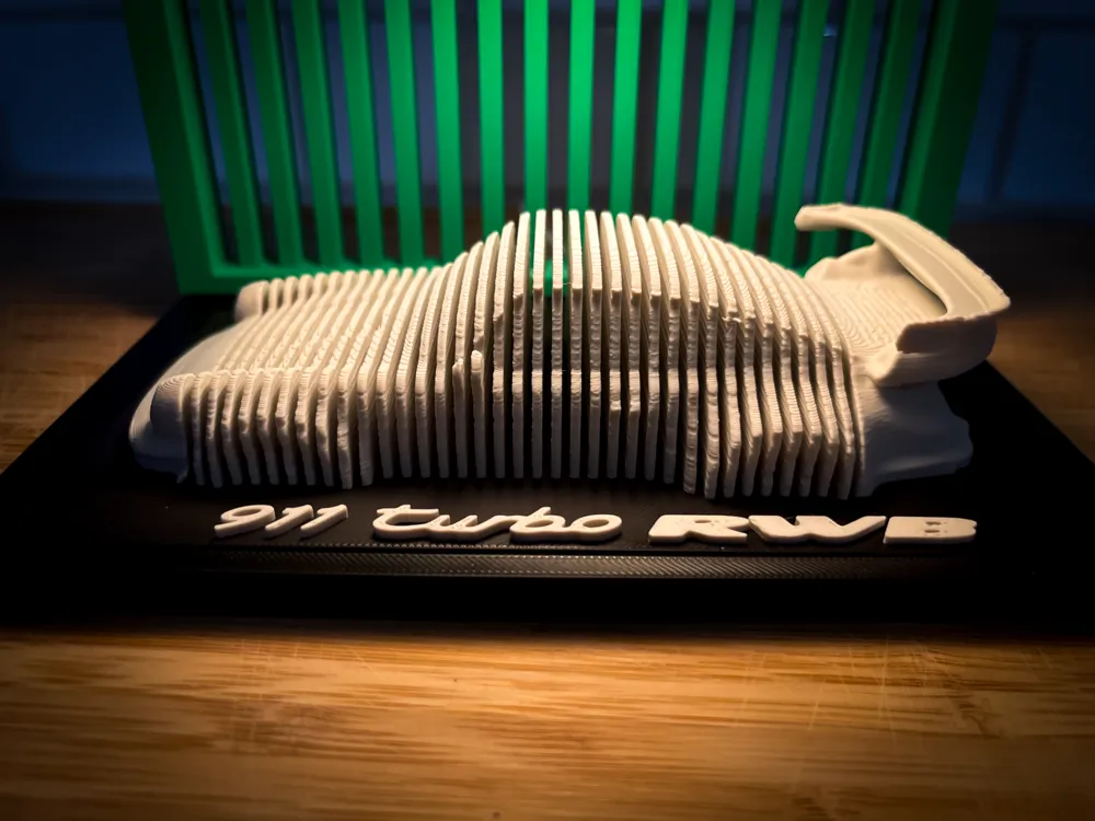 Porsche 911 Turbo RWB Hoonigan - Layered Car Art - Free 3D Print Model ...