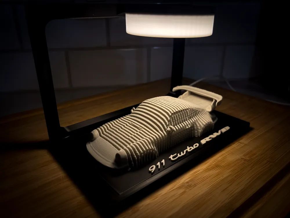 Porsche 911 Turbo RWB Hoonigan - Layered Car Art - Free 3D Print Model ...