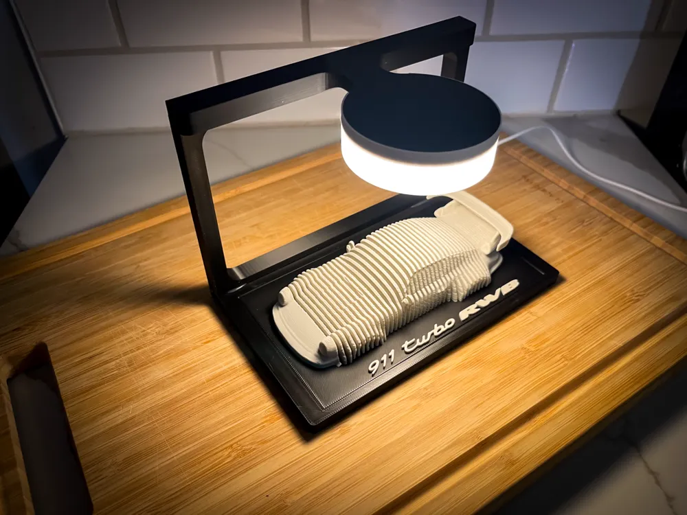 Porsche 911 Turbo RWB Hoonigan - Layered Car Art - Free 3D Print Model ...