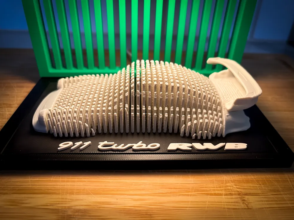 Porsche 911 Turbo RWB Hoonigan - Layered Car Art - Free 3D Print Model ...