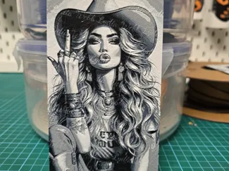 Cowboy Girl - Hueforge