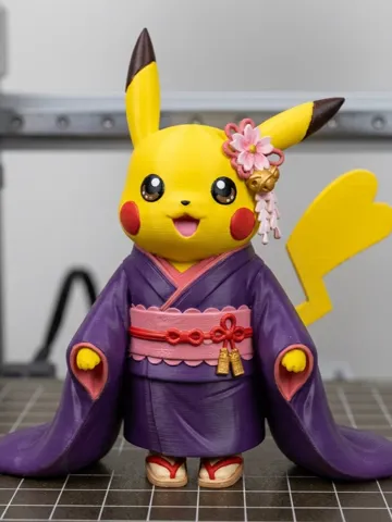 Letrero o emblema decorativo: Pikachu Kimono Japanese — vista de referencia 2