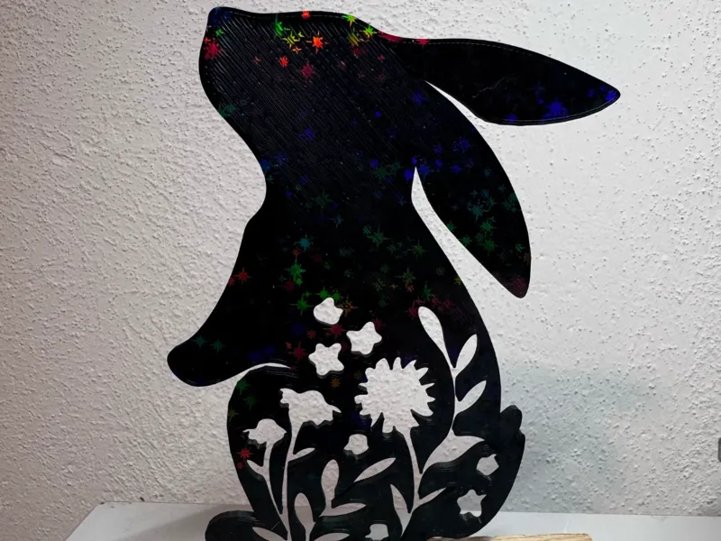 Floral Bunny Stand