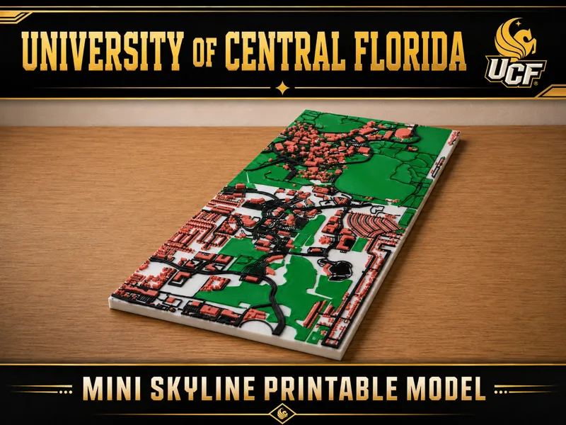 UCF - 3D Map Model - Florida - Desk Art