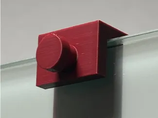 Haken Glastür 8mm
