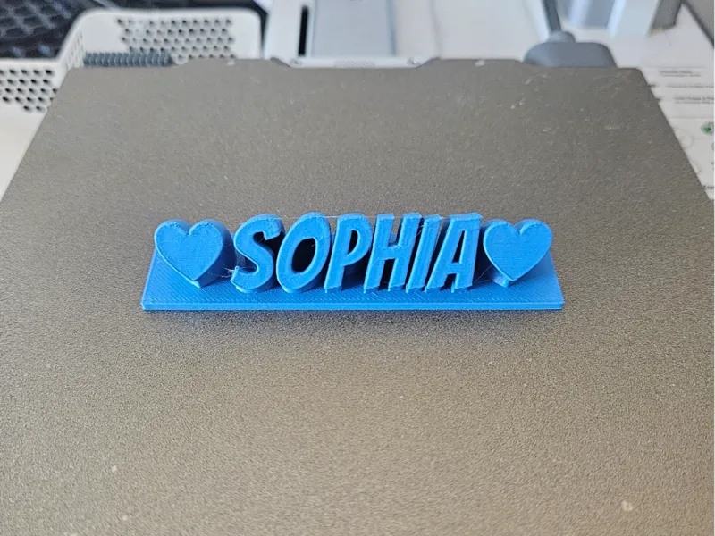 Sophia sweeping name with base