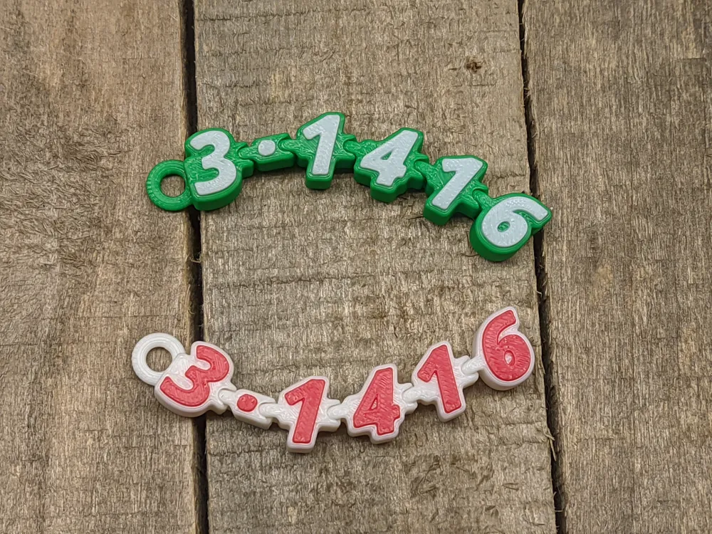 Articulated Pi Ο Keychain by π‘ SimplePrint - MakerWorld