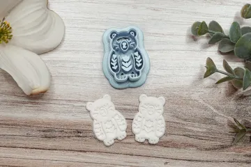 Cortador para modelado: Folk Art Bear Clay Cutter & Embosser — vista de referencia 4