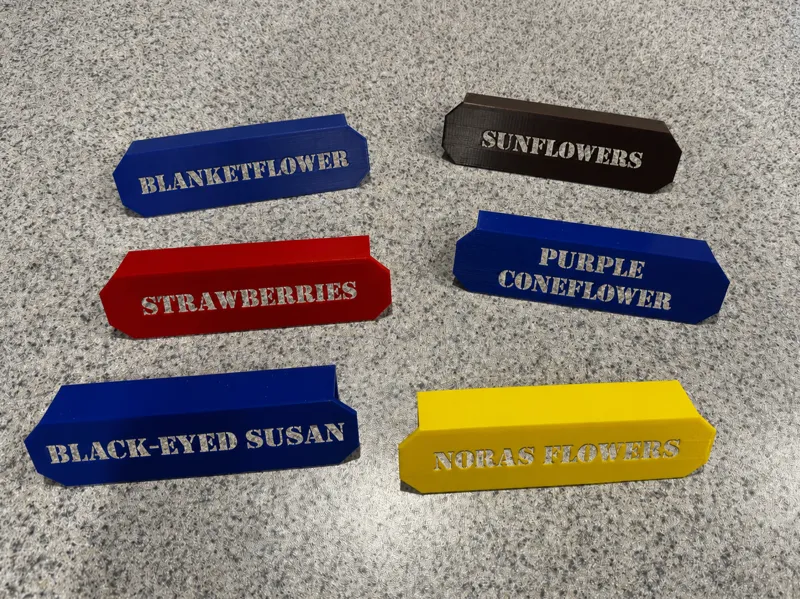 Flower Box Slip-On Label - Parametric