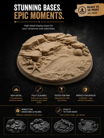 Escenografía en miniatura: Base|Terrain|Diorama - Beach View — vista de referencia 2