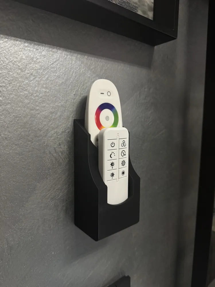 Remote Control Pla soporte doble para mando a distancia de pared - Modelo de impresión 3D ...