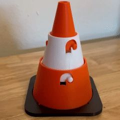 Collapsing Traffic Cone