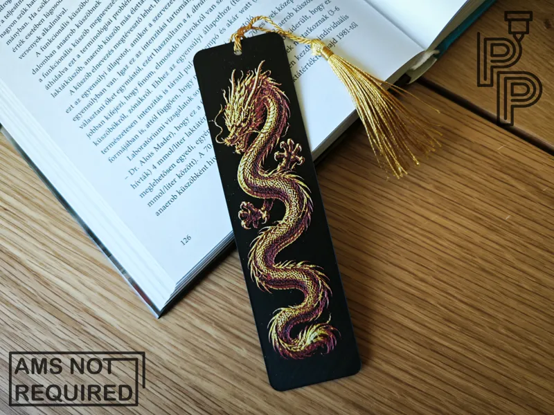 Golden Dragon Bookmark