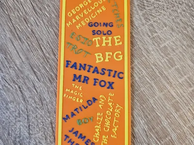 Roald Dahl Title Bookmark