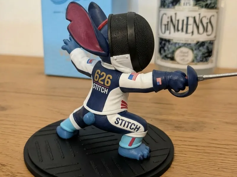 Fencing Stitch - Sabre Fencer Lilo & Stitch Figure