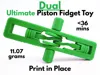 0.2mm layer, 2 walls, 15% infill