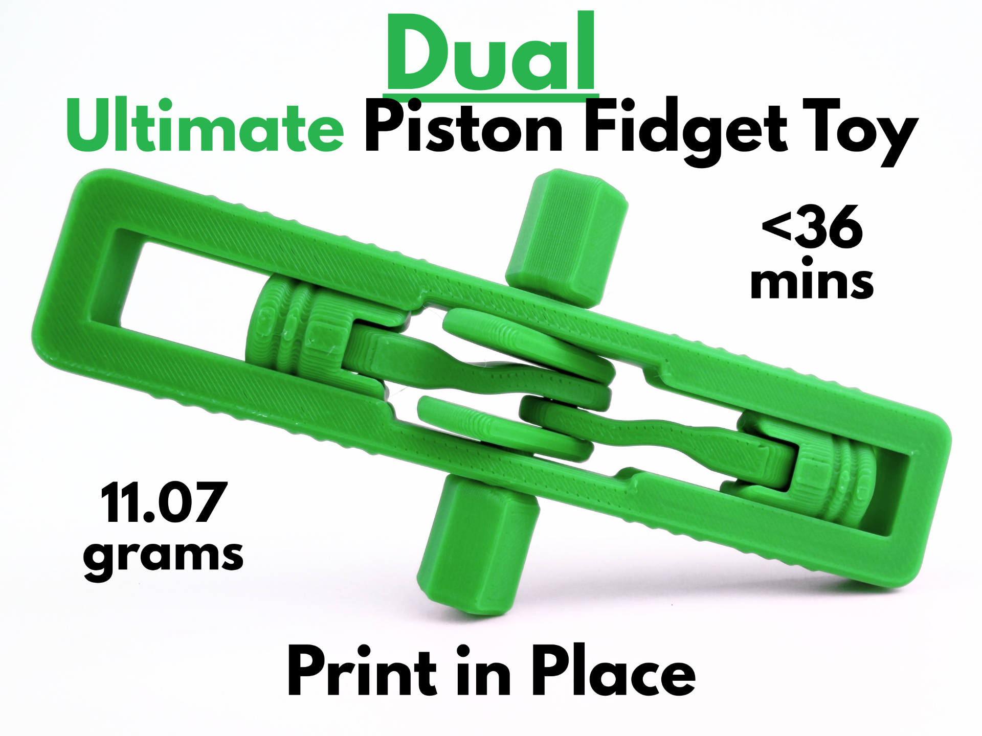 Dual Ultimate Piston Fidget Toy (Print in Place)