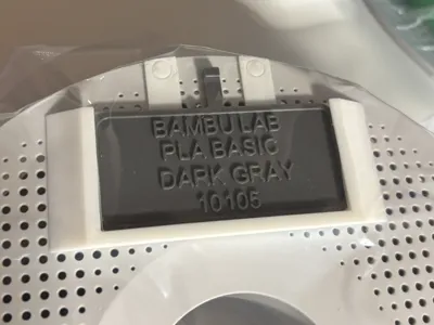 Holder for swatch id plate