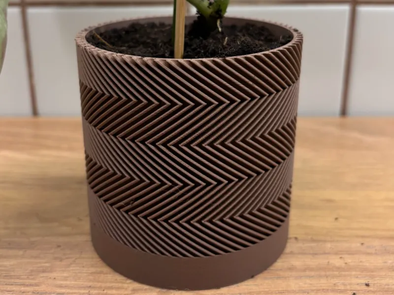 Zig zag planter - partial pattern
