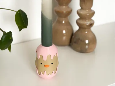 Hatching Chick Candlestick [no AMS needed]