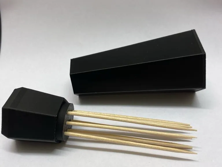 WDT tool for coffee made with toothpicks 