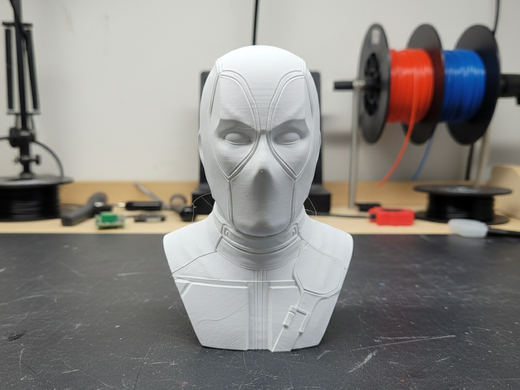 Deadpool Marvel Bust 3D Print Model 196