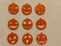 Porte-clés smiley Halloween, lot de 9 — photo 2