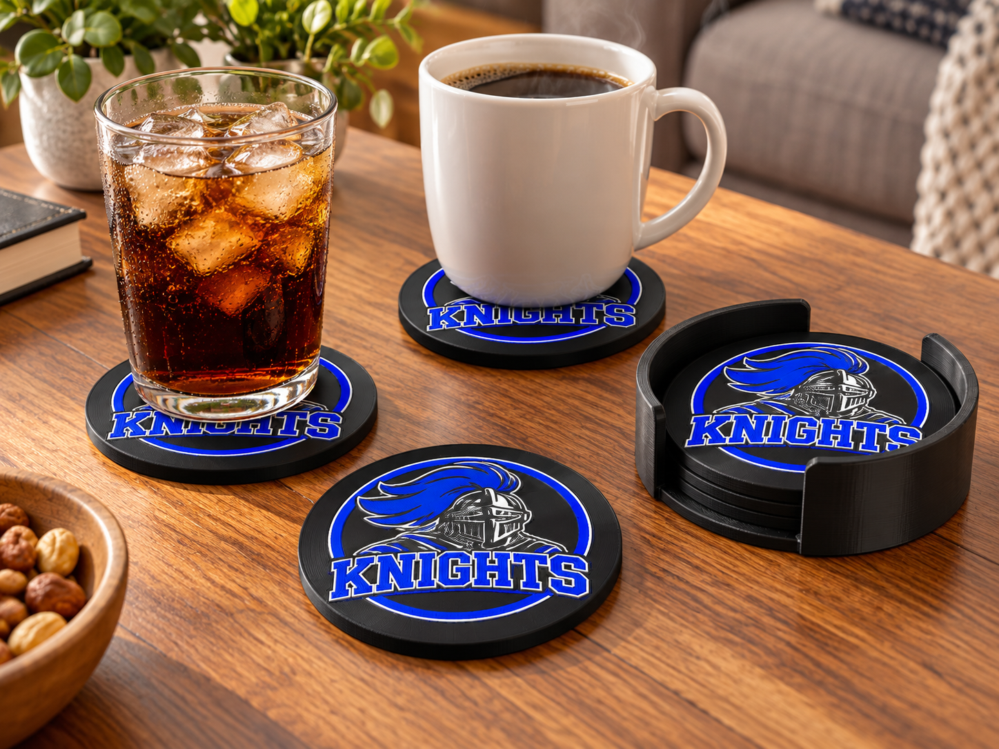 Chess Knights Coaster 3D model