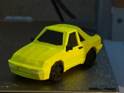 Porsche 944 Tooned Low Poly