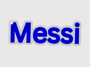 simple messi keychain