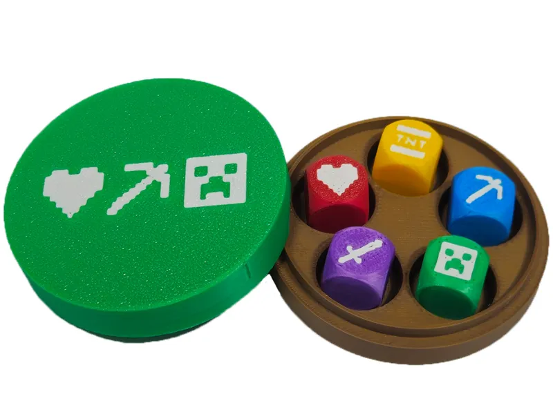 Minecraft Gonggi With Colored Dices AMS
