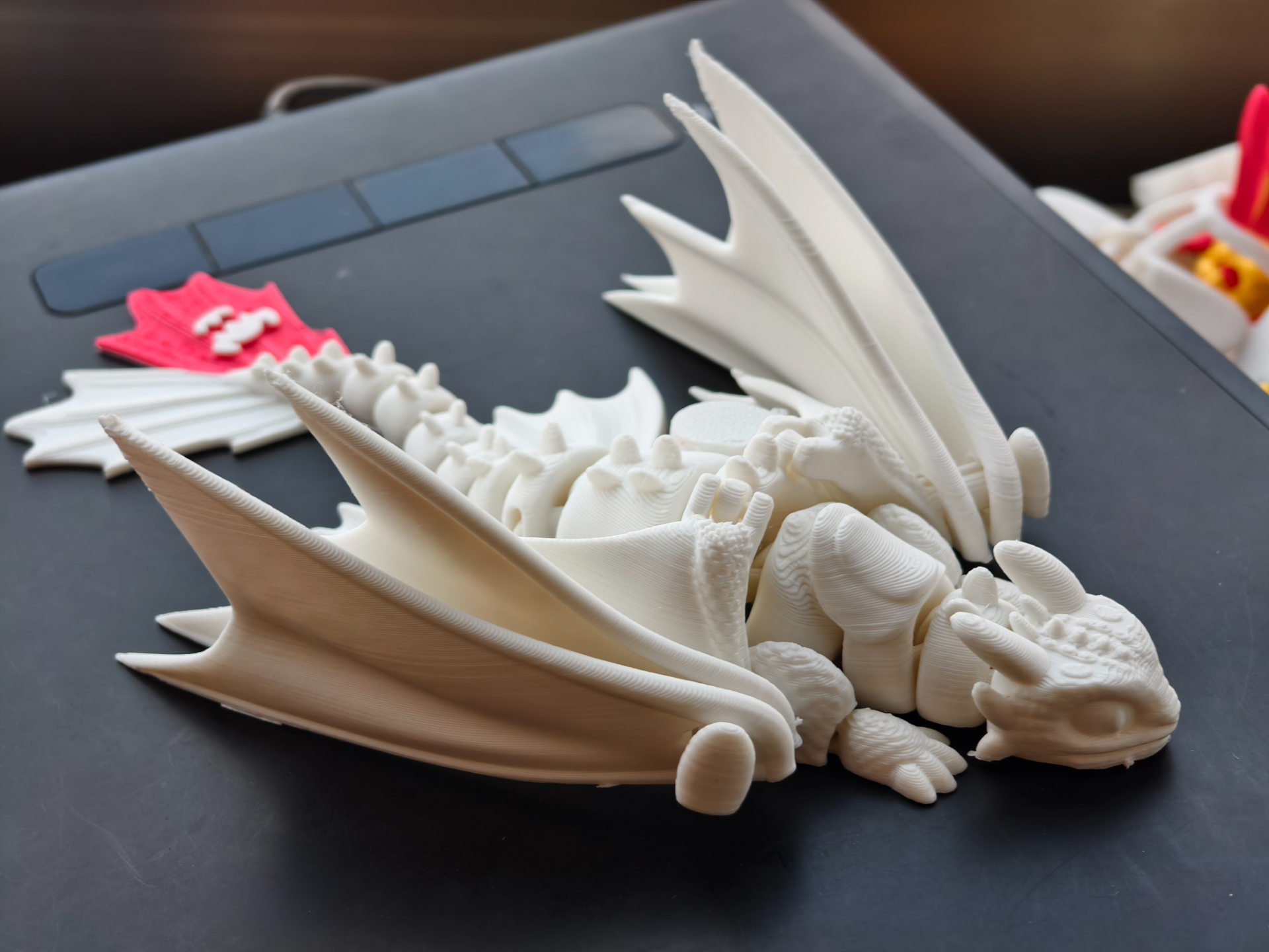 Miniatura 1 do modelo 3D 无牙仔，折叠翅膀，无需支撑，MINI可打