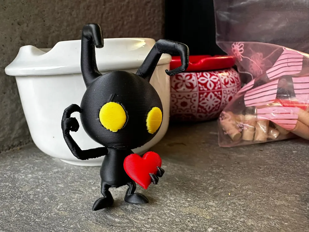 Heartless Shadow with Heart - Free 3D Print Model - MakerWorld