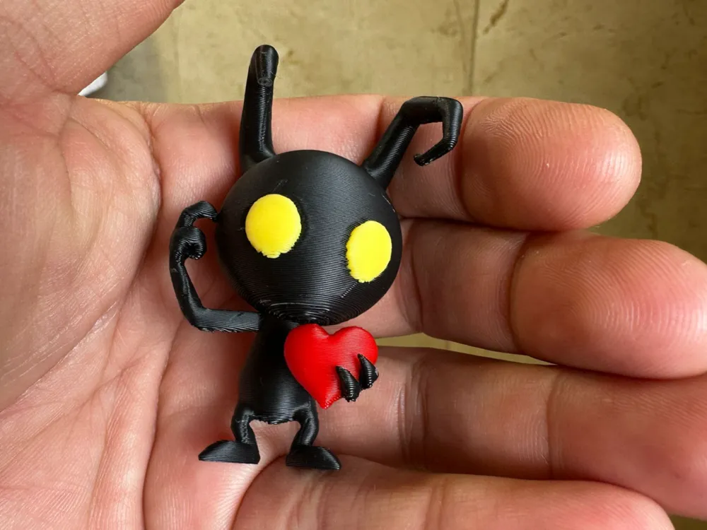 Heartless Shadow with Heart - Free 3D Print Model - MakerWorld
