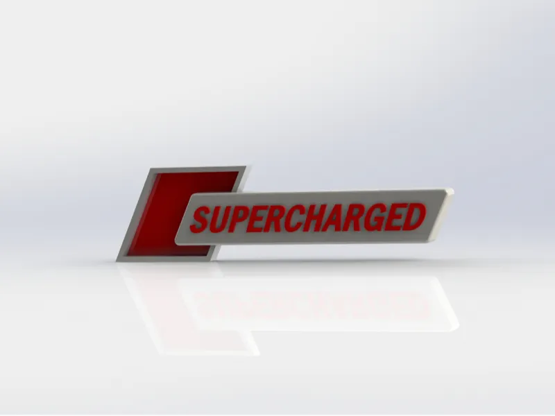 Audi Supercharged Car Emblem