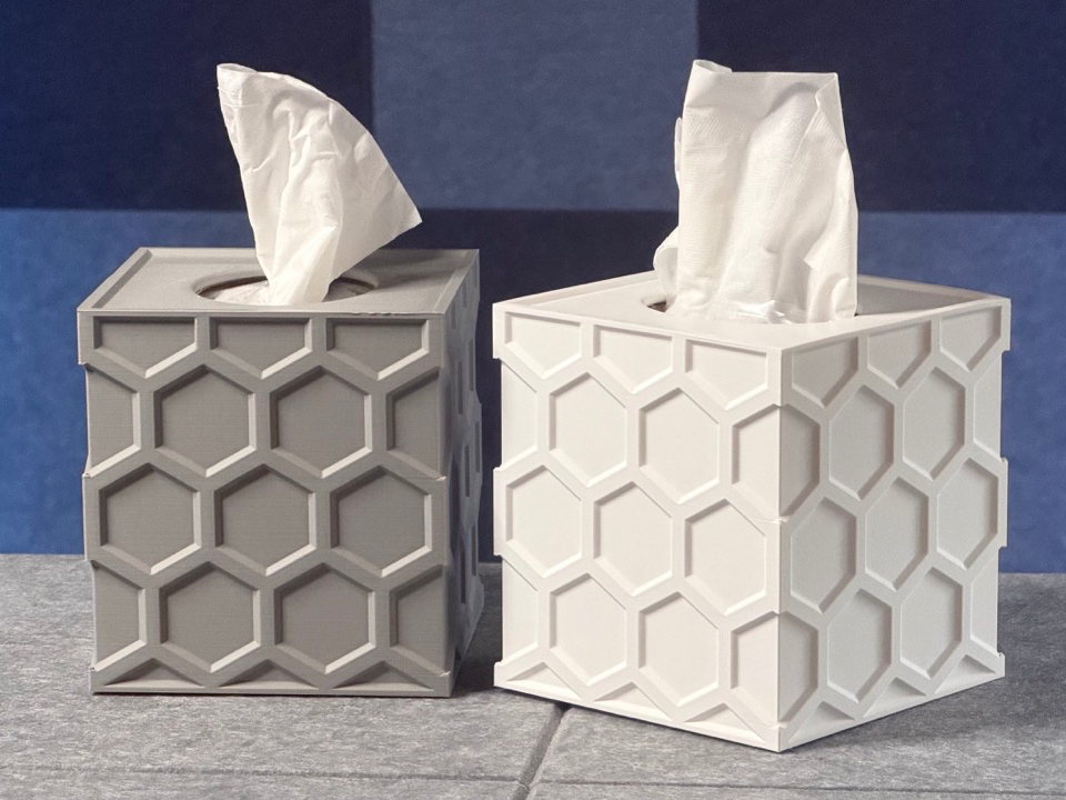 Honeycomb Pattern Tissue Box