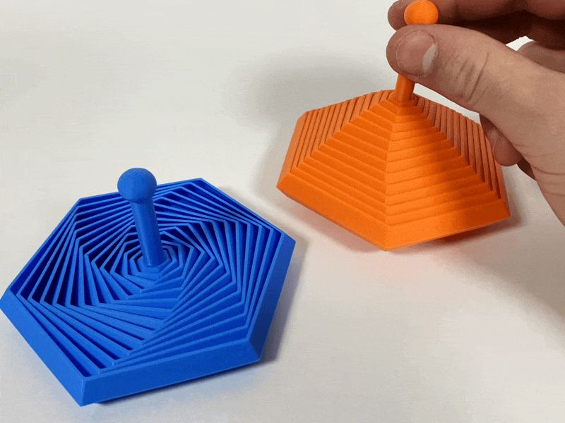 Hex Fidget with Handle