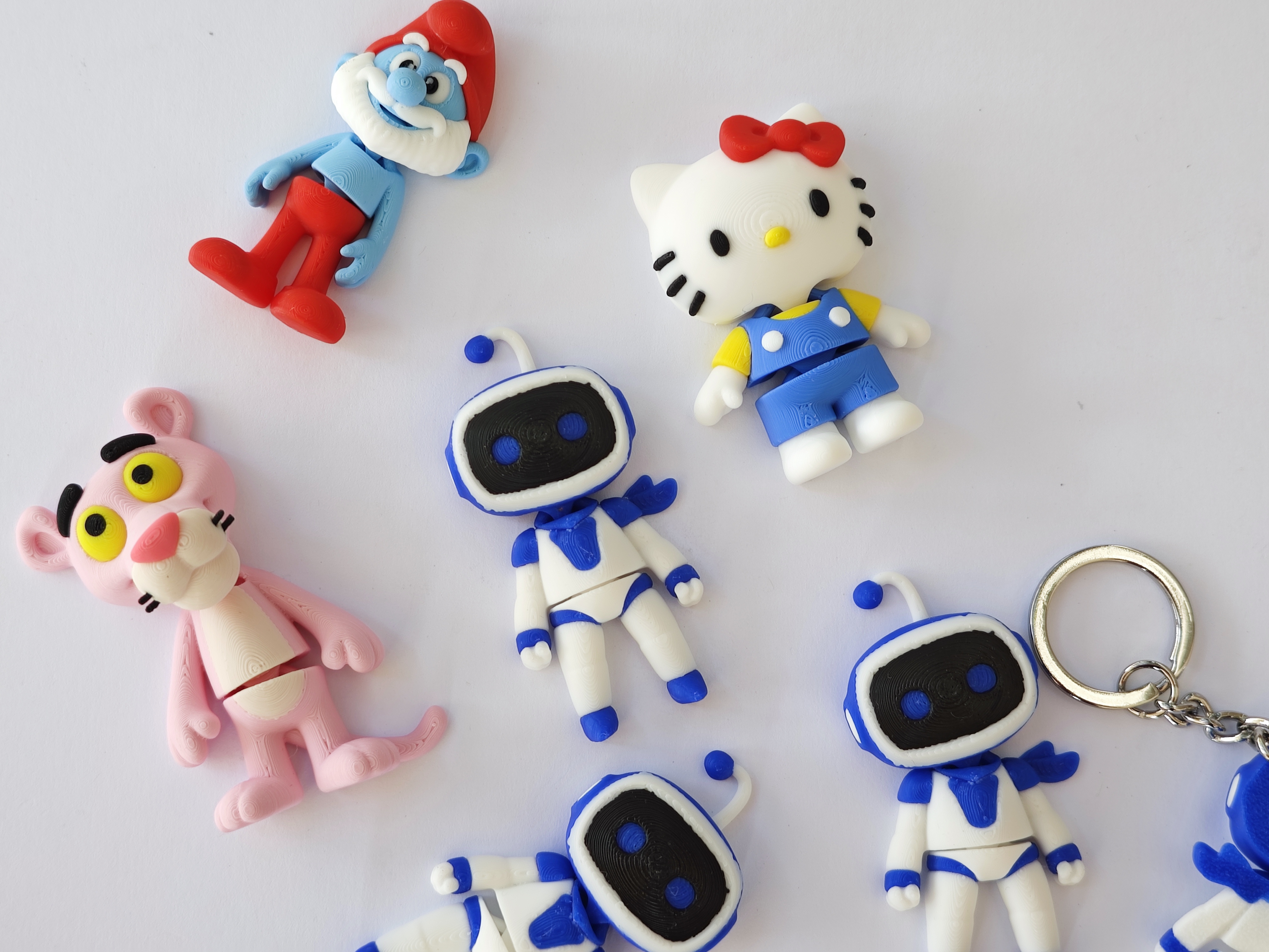 Astro Bot Mini Flexi Keychain - Free 3D Print Model - MakerWorld