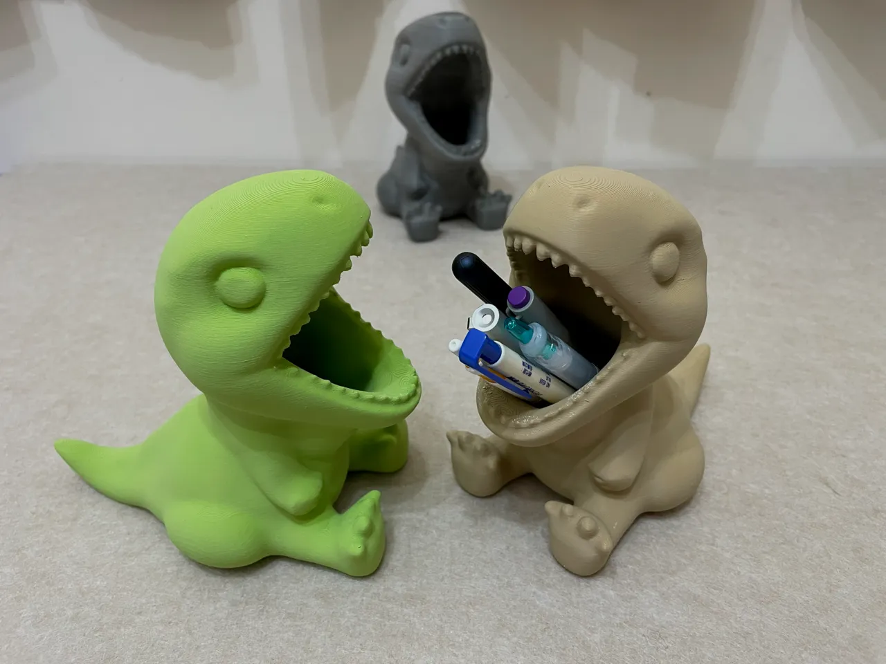 Dinosaur Pencil Holder / T-REX / Dino view 3