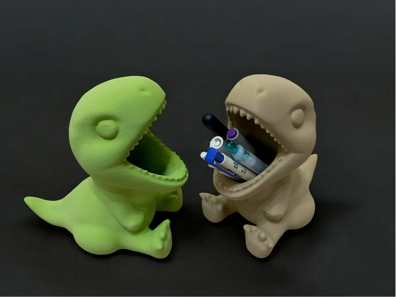 Dinosaur Pencil Holder / T-REX / Dino view 2