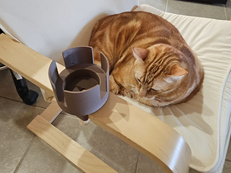 Poang Ikea chair mug holder