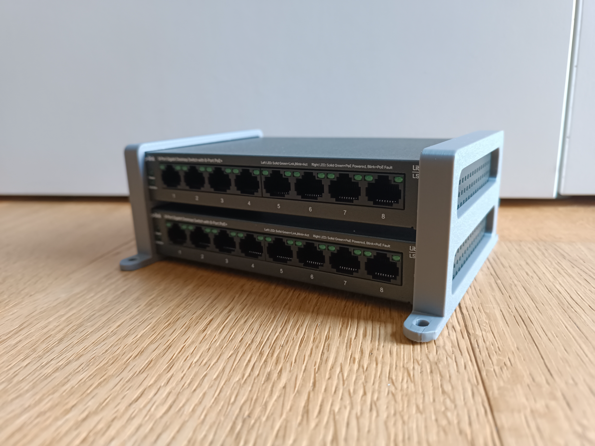 TP-Link LS108GP Dual Switch & Netzteil Halterung