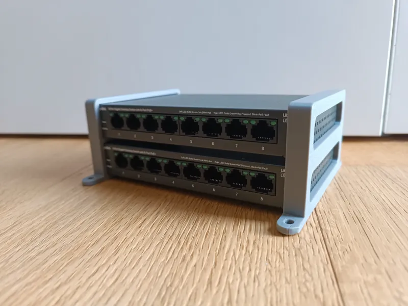 TP-Link LS108GP Dual Switch & Netzteil Halterung
