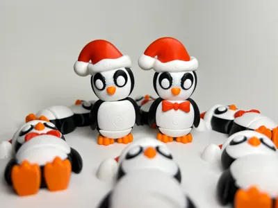 Flexi Christmas Penguin & Keychain