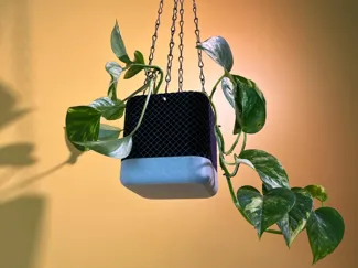 Modern Square Hanging planter with driptray