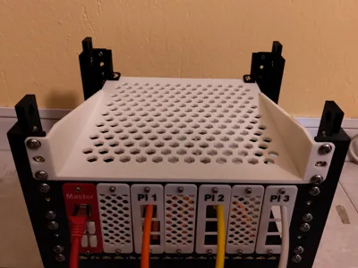 1U Ventilated Open Shelf for 10’ Rack LAB RAX